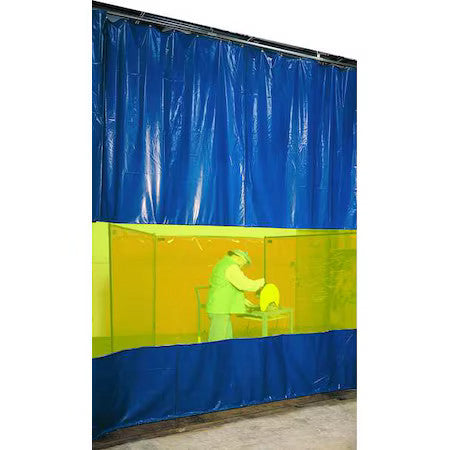 Steiner Awy69 Welding Curtain Wall, Vinyl Laminated Polyester, 6 Ft. W., 9 Ft.