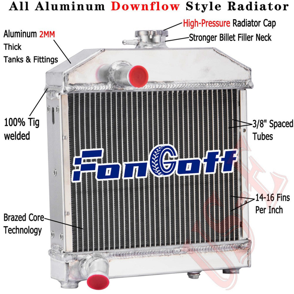 3 Row Radiator For Kubota L-Series L175 L185 L1500 L1501 Tractor 15221-72063