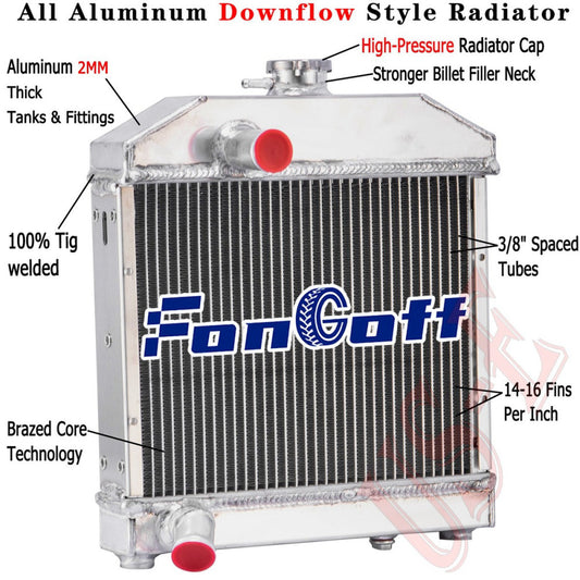 3 Row Radiator For Kubota L-Series L175 L185 L1500 L1501 Tractor 15221-72063