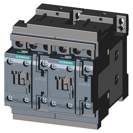 Siemens 3Ra23248xb301ak6 Iec Magnetic Contactor, 3 Poles, 110/120 V Ac, 12 A