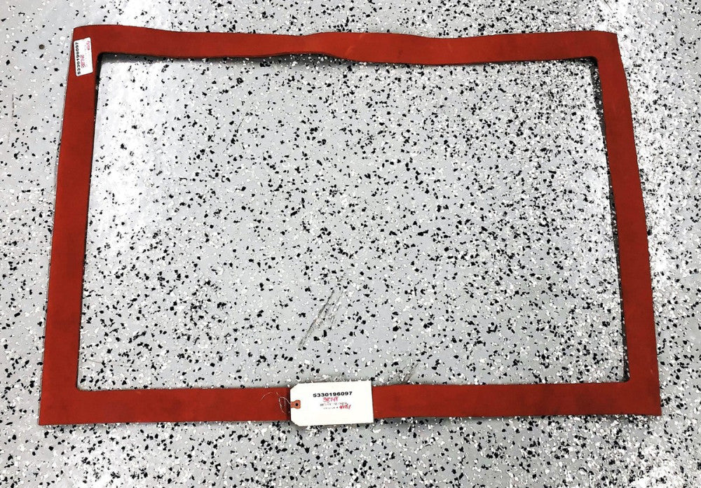 Four States Gasket And Rubber Inc Red Rubber Gasket 39-3/4X27-1/2 Inch OD NOS