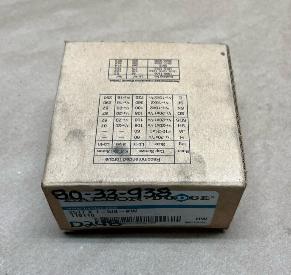 Baldor 2517 x 1-5/8-KW 119118 Taper-Lock Bushing (PA)