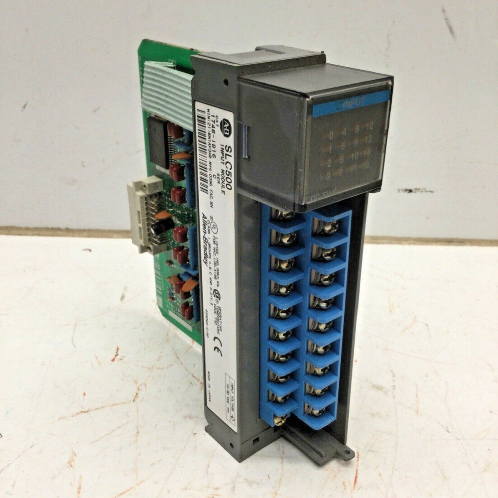 Allen Bradley 1746-IB16 Digital Input Module For SLC 500.(Tested).