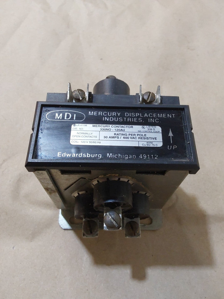 MDI Contactor 330NO-120AU 30A 600VAC 120V Coil 50/60Hz