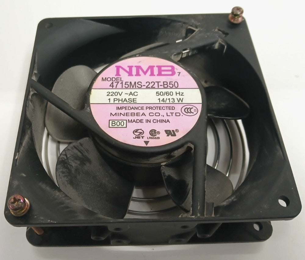 NMB COOLING FAN MODEL 4715MS-22T-B50 220 V AC 50/60 HZ 102.0 CFMS 14/13 W