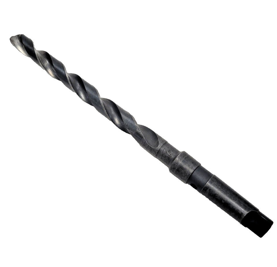 0.758" #3 MORSE TAPER DRILL BIT, HSS, OAL: 13-1/2", COOLANT THROUGH