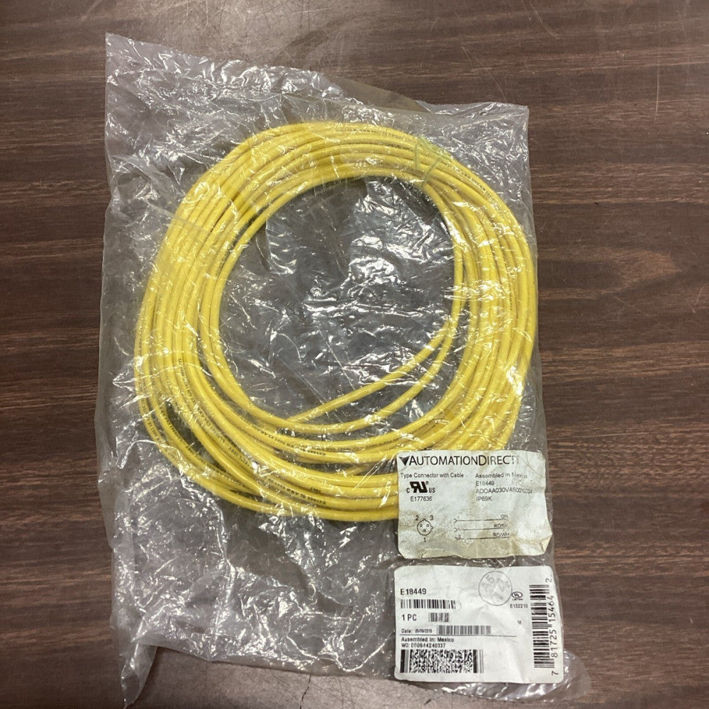 AUTOMATION DIRECT E18449 Type Connector With Cable