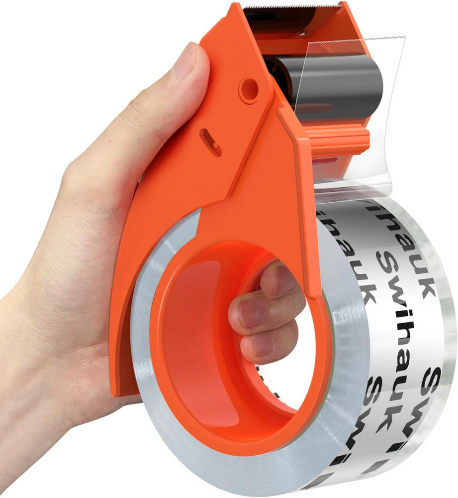 1.88 in X 66.6 Yds Clear Heavy Duty Packing Tape with Dispenser, Strong & Durabl