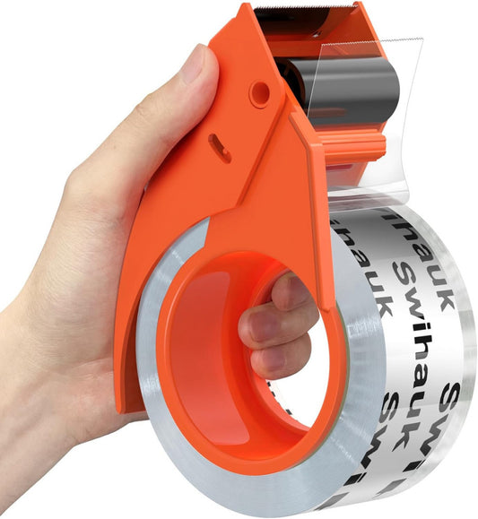 1.88 in X 66.6 Yds Clear Heavy Duty Packing Tape with Dispenser, Strong & Durabl