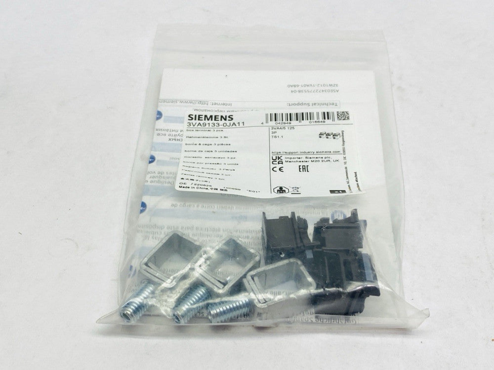 Siemens 3VA9133-0JA11 3-Piece Steel Body 1-Conductor Box Terminal 3VA4/5
