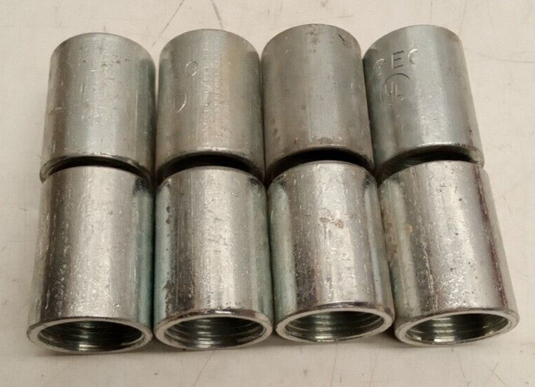 Appleton 3/4" Threaded Galvanized Straight Connector (Lot Of 8)