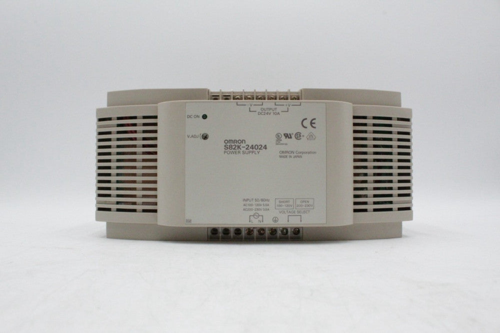 Omron S82K-24024 100/240VAC Din Rail Mounted Power Supply