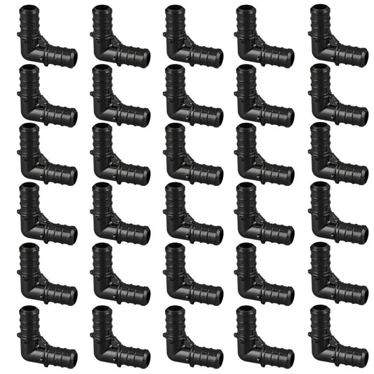 30PCS Poly PEX B  Barb Crimp Fittings 3/4" X 3/4" Elbow 90 Degree PPSU F2159