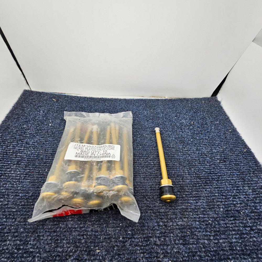 (10 PIECES) Quik Air VHI728MS/BG Nickel Plated Valve Cores