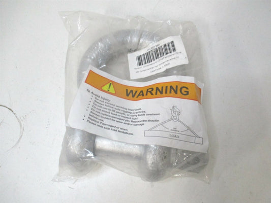 (2XY28) 1" x 1-1/8" x 1-11/16" 17000 lb Carbon Steel Galvanized Anchor Shackle 