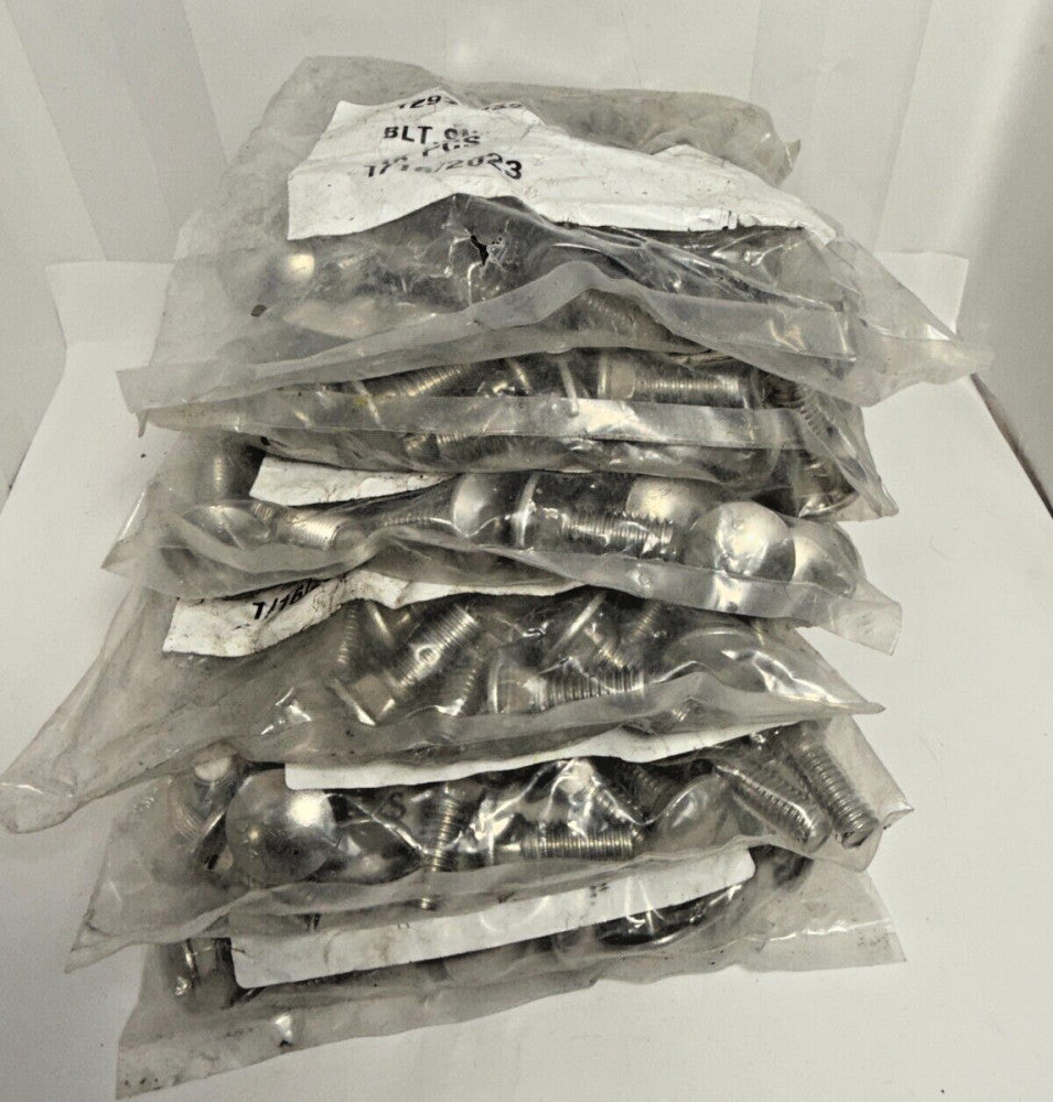 (Lot of 6) 48pc 12976232 SNC Bolt 3/8" x 1" SS6 Carriage Bolt