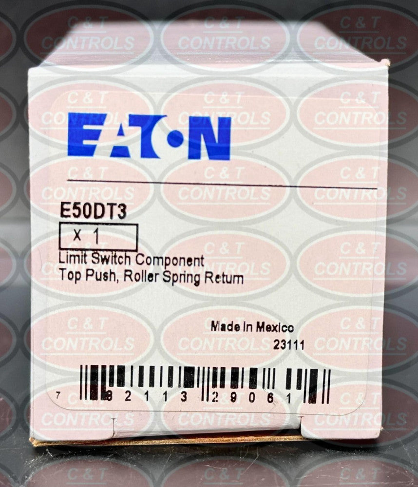 Eaton E50DT3 Top Push Roller Limit Switch New In Box USA Stock