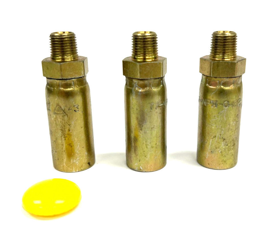 CONTINENTAL CONTITECH T7-NPM-0402 HYDRAULIC 1/4" NPT HOSE FITTING LOT 3