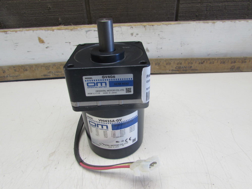 ORIENTAL MOTOR VHI425A-GV , INDUCTION MOTOR, W/GEARHEAD GV4G6, NEW SURPLUS!