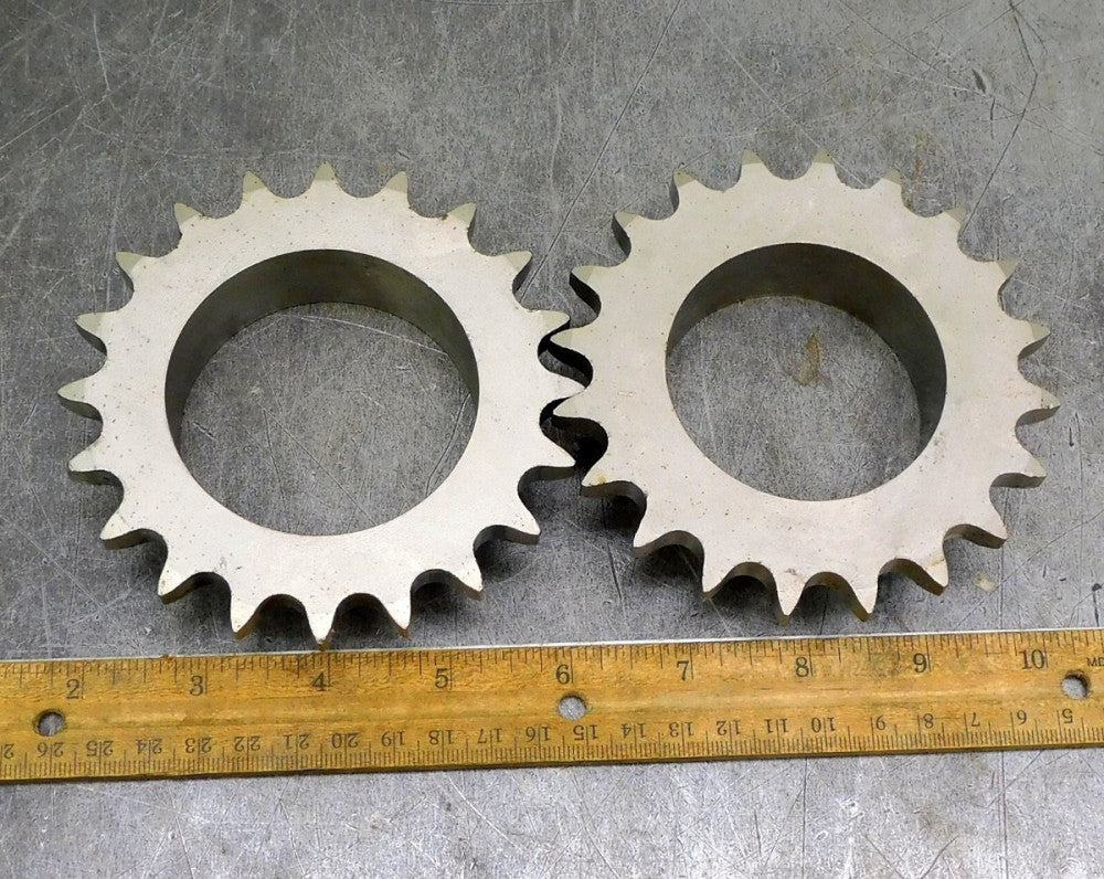 Martin 50B20 Roller Chain Sprocket #50 20 Teeth 2-3/8" Bore Lot of Two (2)