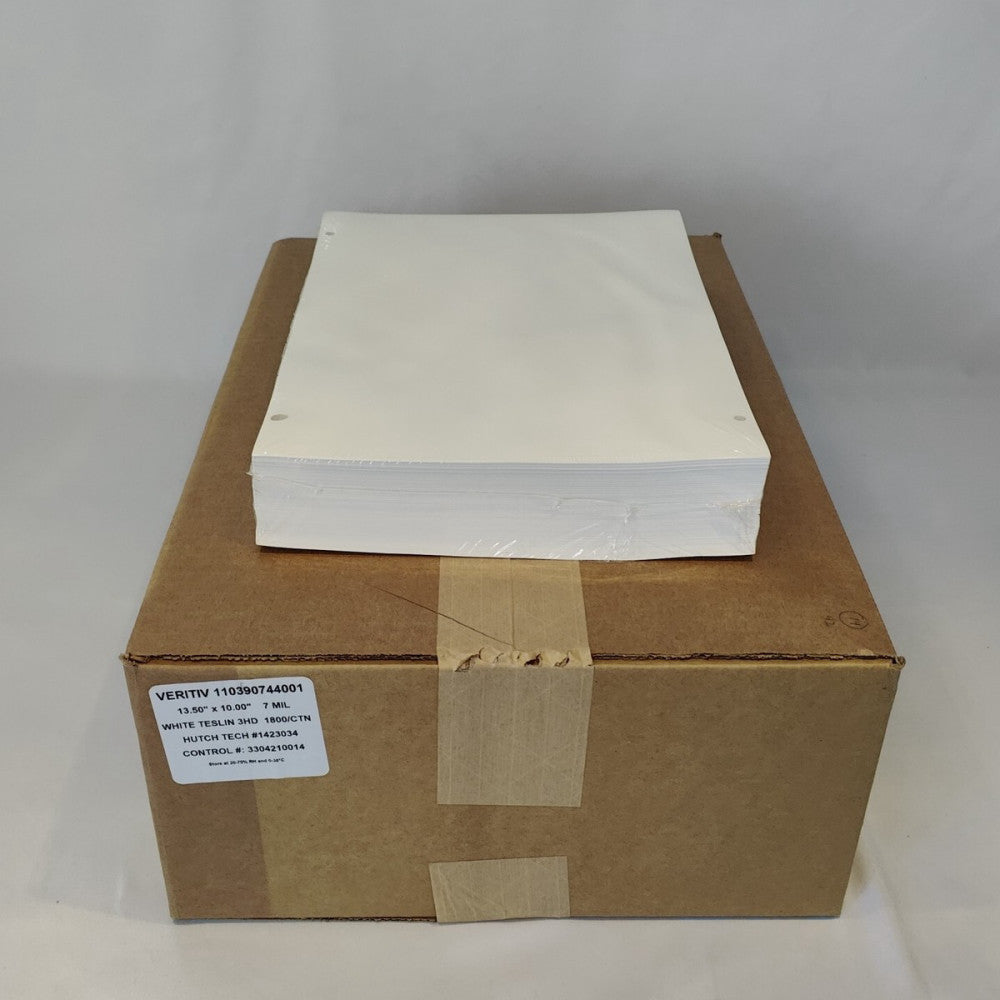 1800 Sheets Veritiv White Teslin Paper 7 Mil 13.5"x10"  