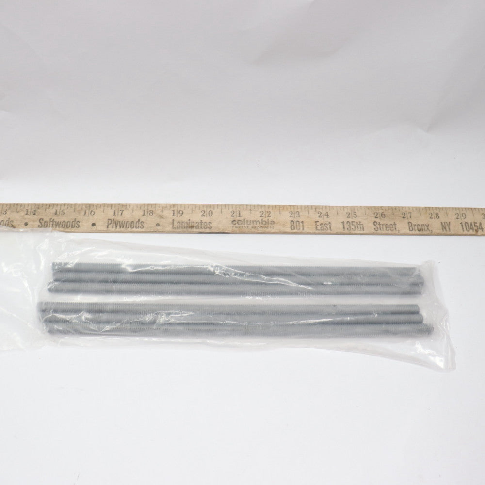 (6-Pk) Non-Hardened All Thread Rod Hot Dipped Galvanized 3/8"-16 x 12"