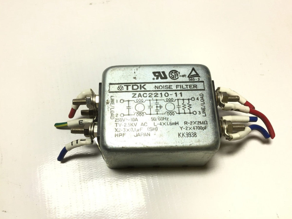TDK ZAC2210-11 Noise Filter 250VAC 10A 50/60Hz 2.5kV