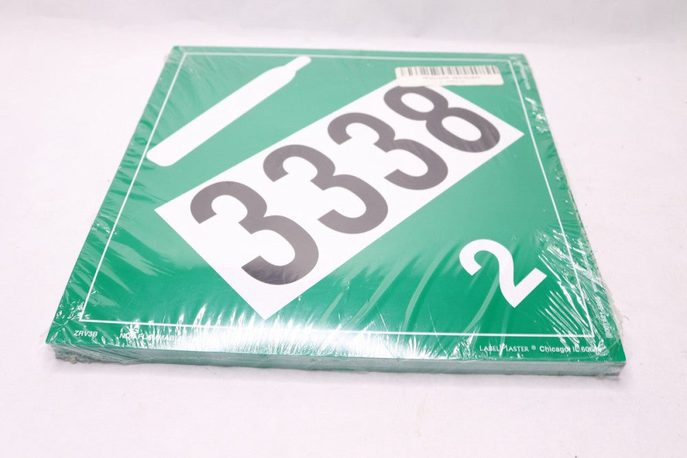 (25-Pk) Labelmaster Non-Flammable Gas Placard ZRV3B