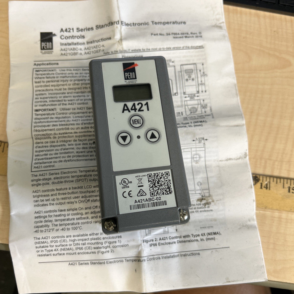 NEW Johnson Controls A421ABC-02 Digital Temperature Controller