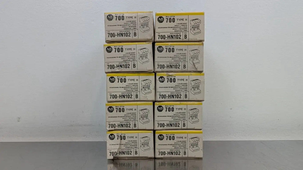 10 Pack Allen-Bradley 700-HN102 Relay Base Type H Ser B 11-Blade Socket