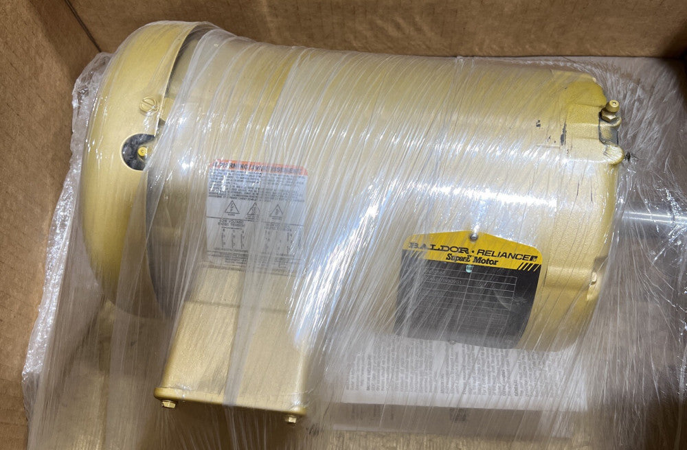 BALDOR RELIANCE EM3558T 3 PHASE SUPER-E MOTOR 2HP 1755RPM 6-5.8/2.9 AMPS Nos