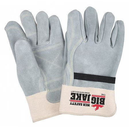 Mcr Safety 1745S Leather Gloves, Cut Level A2 ,Uncoated ,S 12 Pk