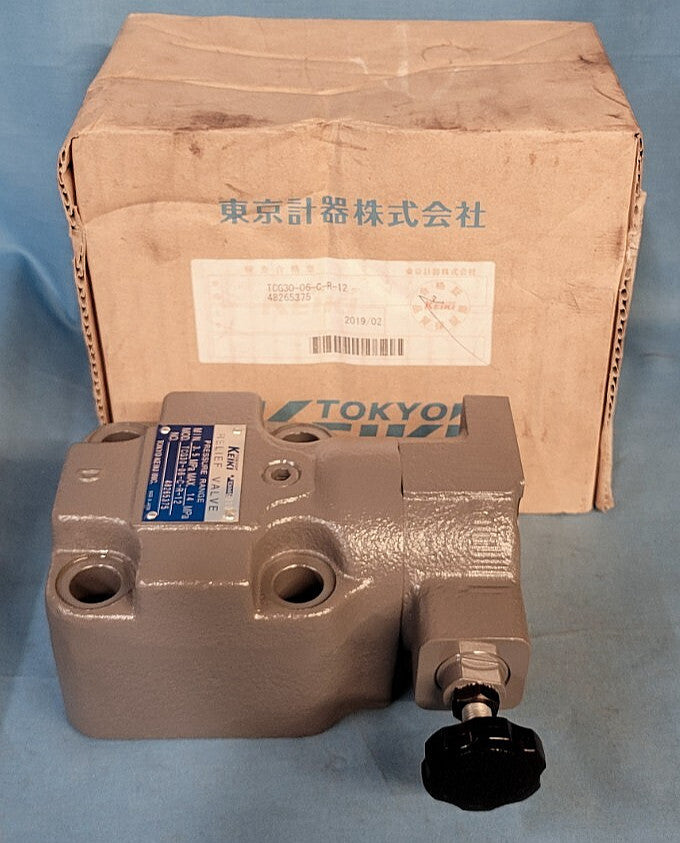 KEIKI DIGITAL RELIEF VALVE M/N: TCG30-06-C-R-12   PRESS RANGE 3.5MPA - 14MPA