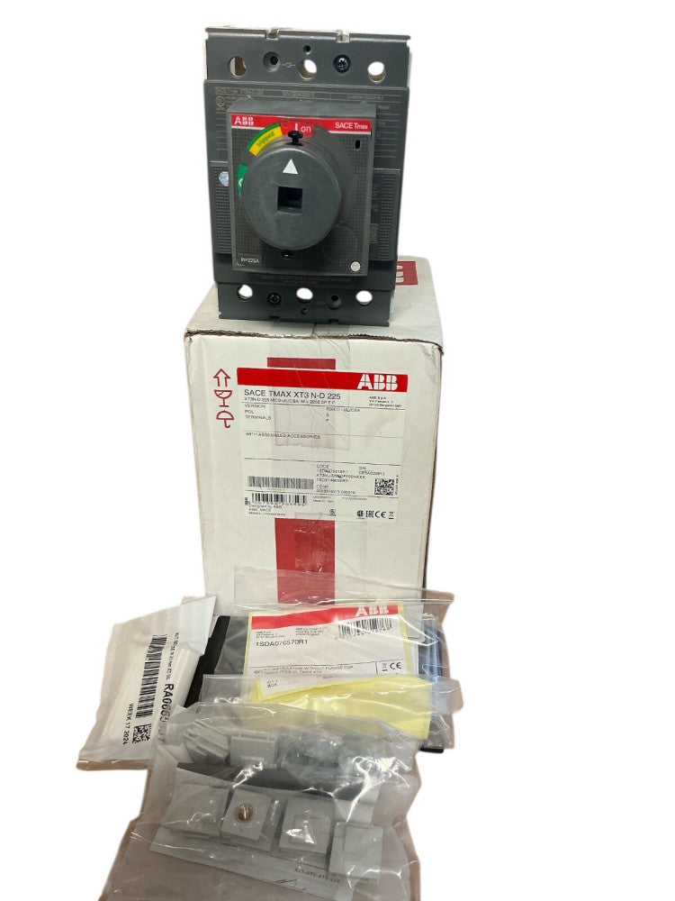ABB SACE Tmax XT3N-D 225 Circuit Breaker 3P 225A 600V UL/CSA 1SDA075616R1