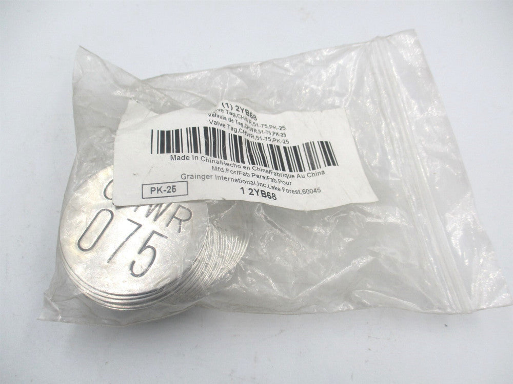 (2YB68) 1-1/2" Commander Helicopter Wing Reserve Numbered Tags - Pack of 25