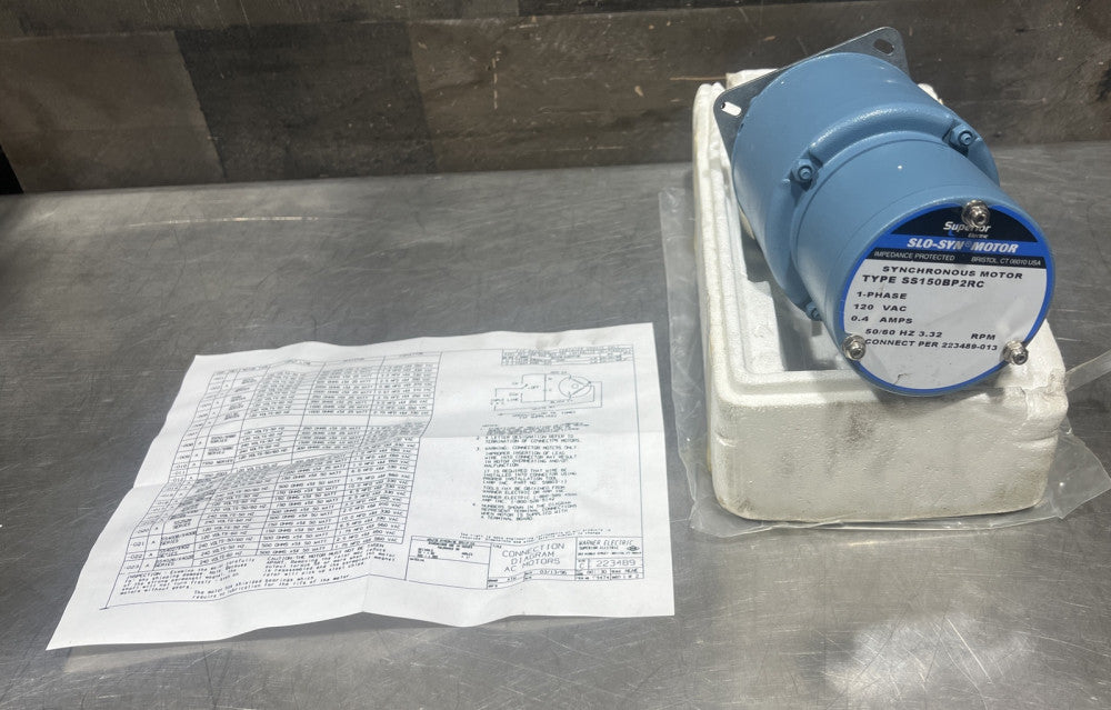 SS150BP2RC SUPERIOR ELECTRIC SLO-Syn MOTOR Nos Surplus No Original Box