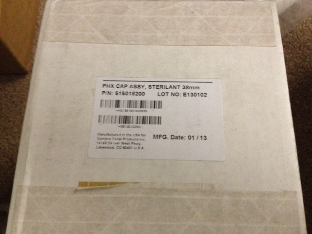 515018200 Phoenix Cap Assy Sterilant 38mm Box of 10 (NEW)