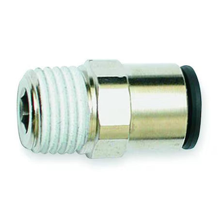 Legris 3175 53 14 Push-Fit Adapter Fitting, 1/8 In Tube Size, Brass, Silver, 10