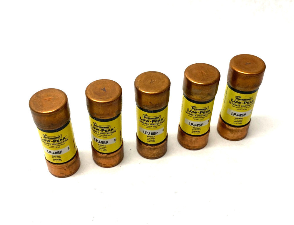 Bussmann LPJ-8SP Low-Peak Time-Delay Dual Element Fuse Class J LOT OF 5