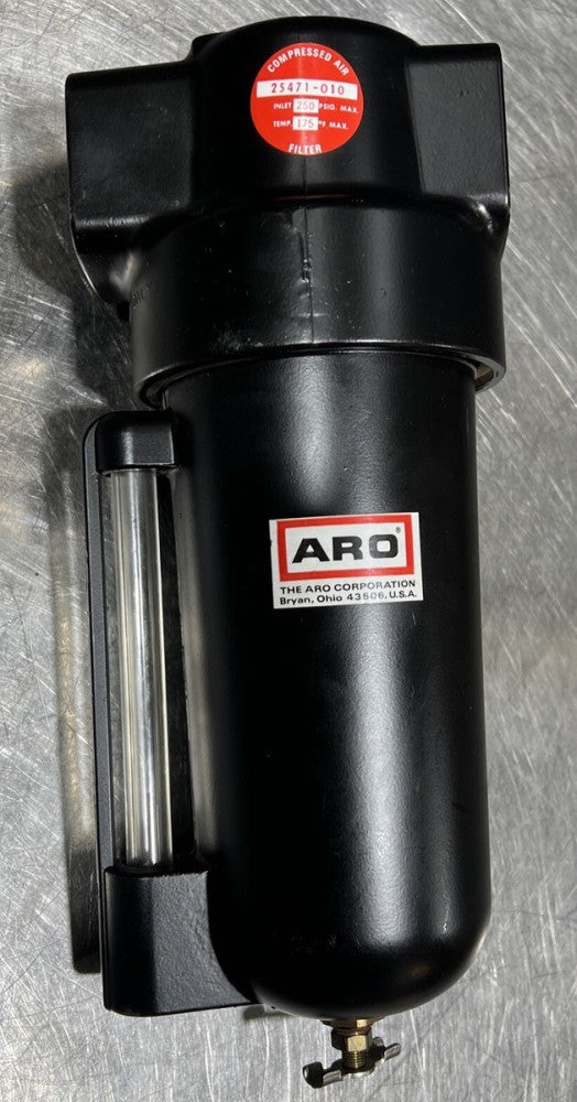 ARO 25471-010 Compressed Air Filter Assembly, 250psig Max, 175ºF Temp Max Nos