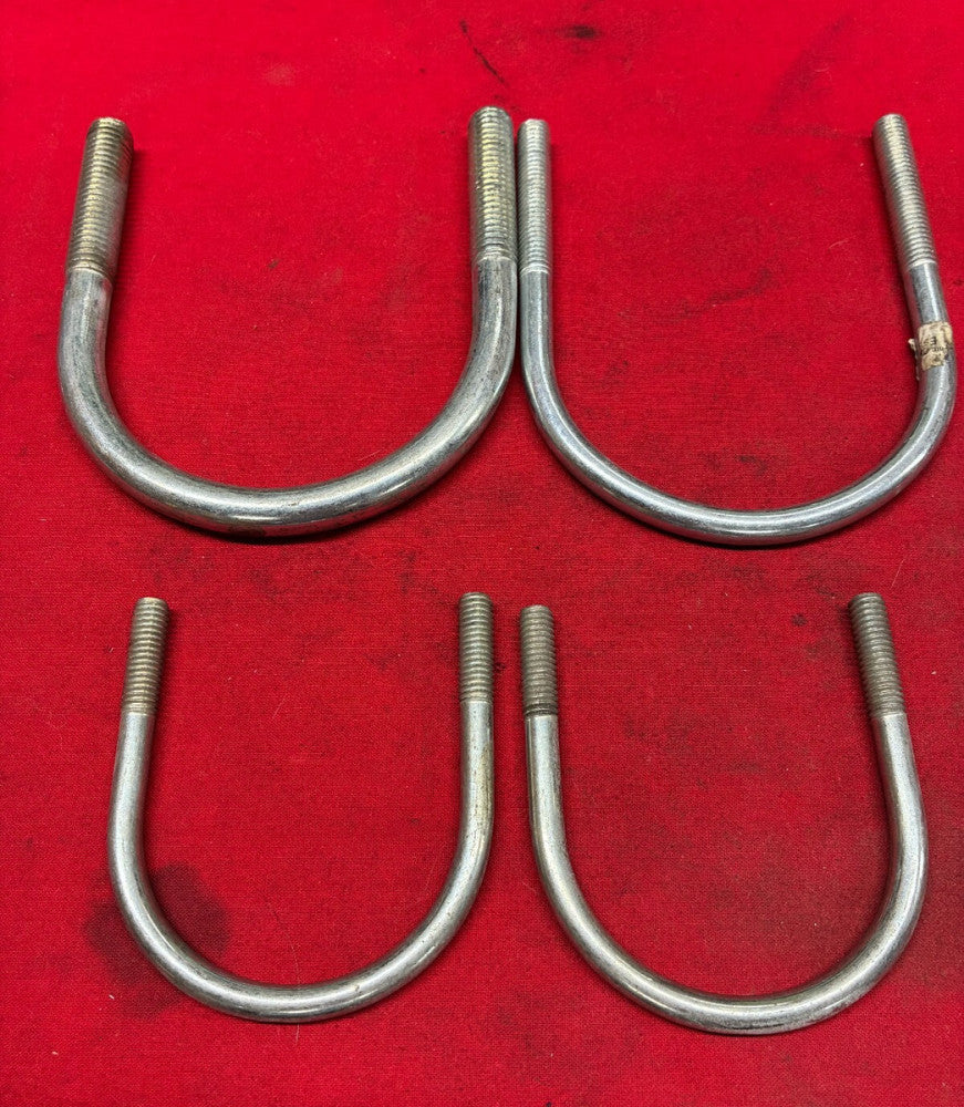 ASSORTED UNBRANDED STEEL U-BOLTS (LOT OF 4)