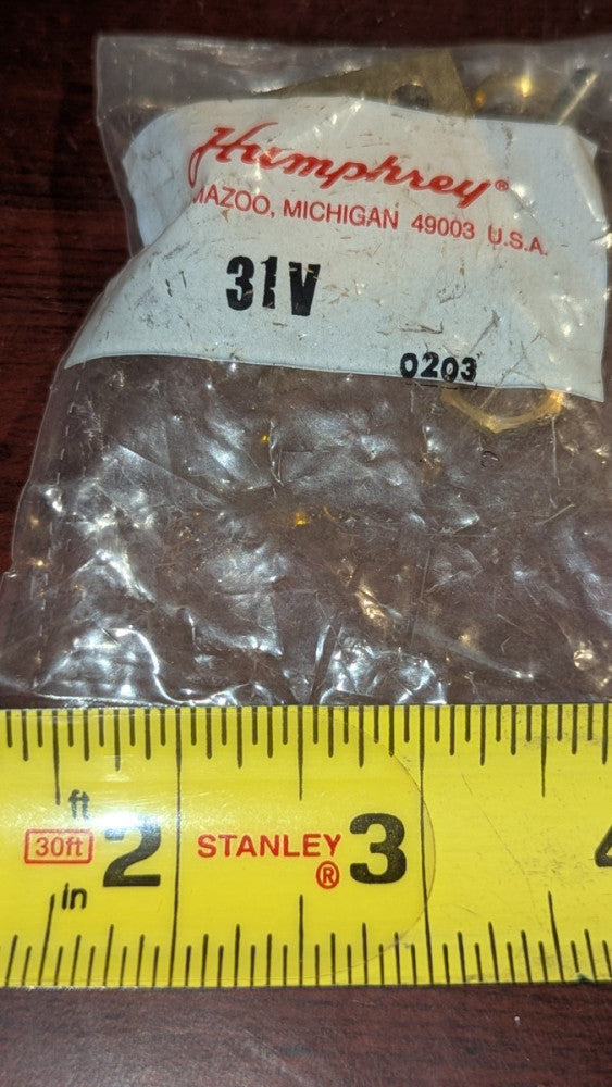 Humphrey Toggle Valve 31V New & Sealed