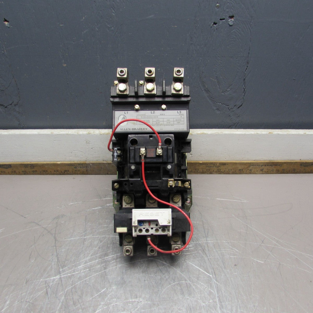 ALLEN BRADLEY 509-DOD-XXX ,SIZE 3 STARTER , WITH 592-A2KD OVERLOAD, SEE PHOTOS!