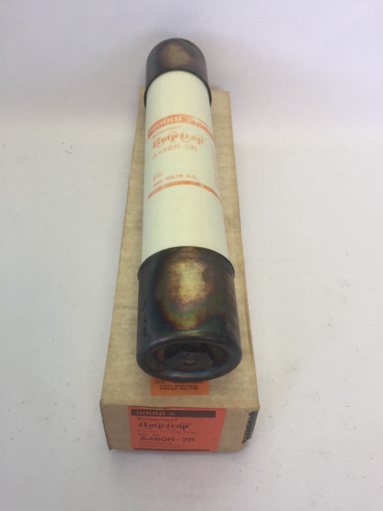 GOULD SHAWMUT A480R-2R AMP-TRAP CURRENT LIMITING FUSE 4800VAC 