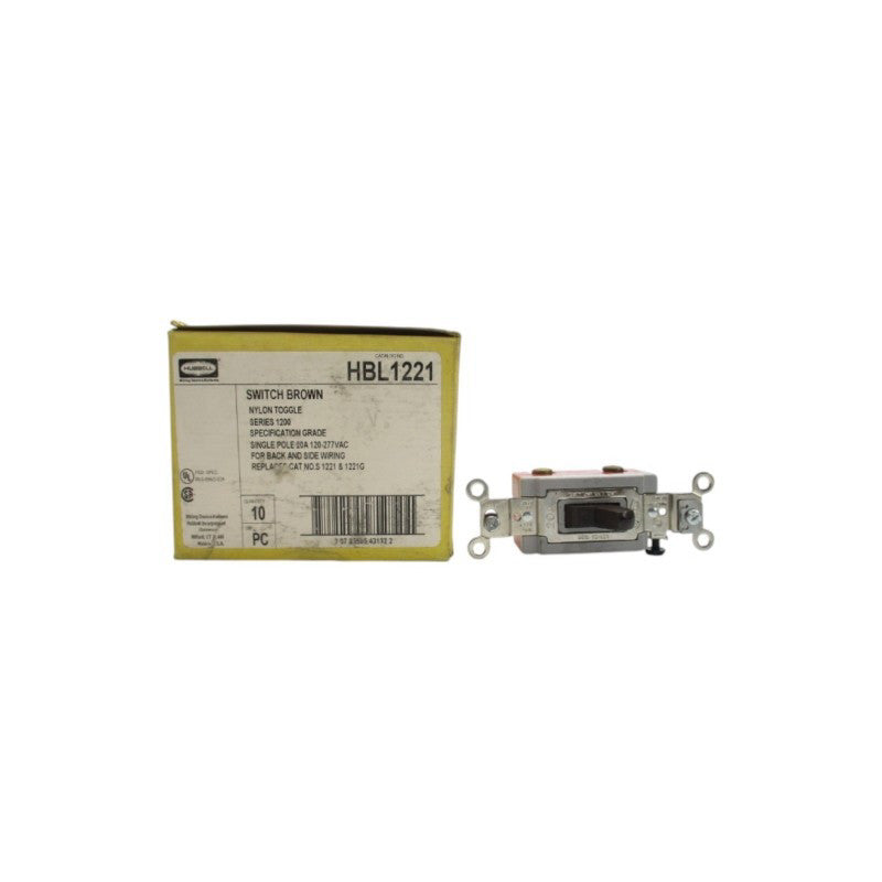 HUBBELL HBL1221 120-277 VAC 20A (PKG OF 10) NSMP