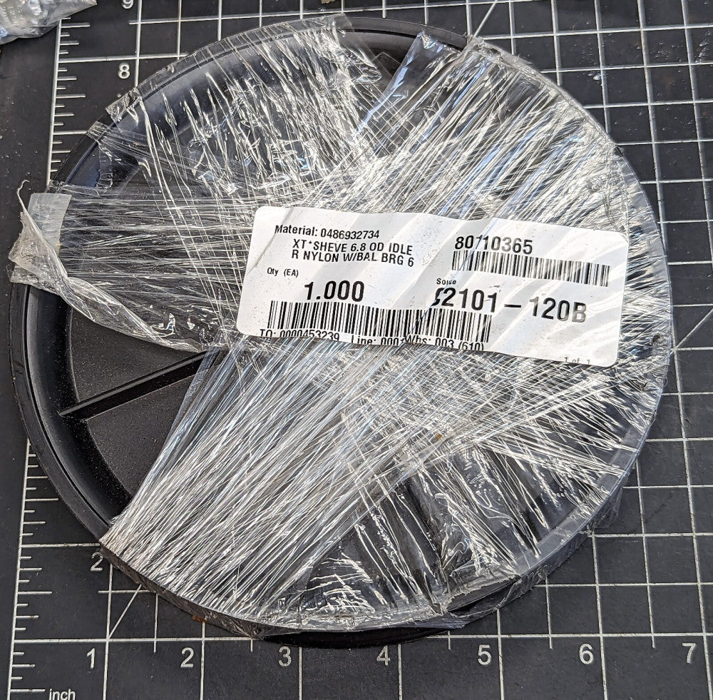 6.8” O.D.  X 11/16” I.D. Bearing Fenner Nylon Sheeve Idler  0486932734 XT [B2B2]