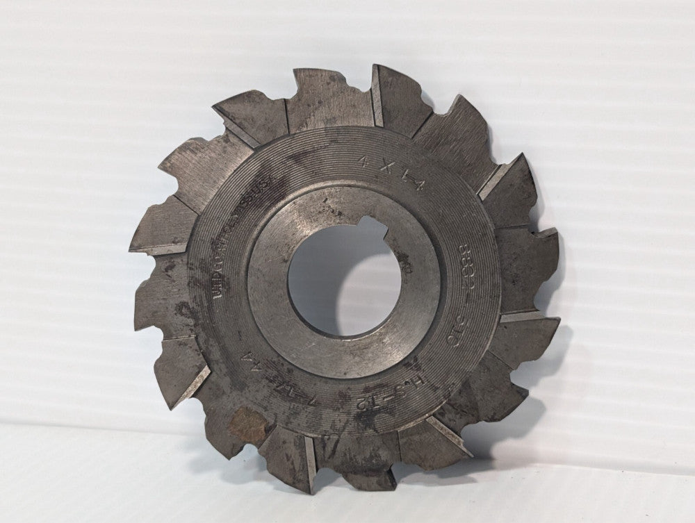 UTD Side Mill Cutter, 16 Teeth | 4 X L-4, 8832-510, H.S-12, 7-17-44