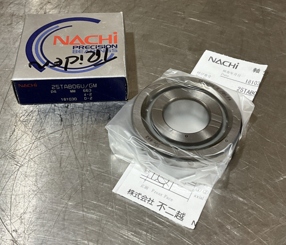 25TAB06U/GM Nachi Precision Bearing 181030, NOS