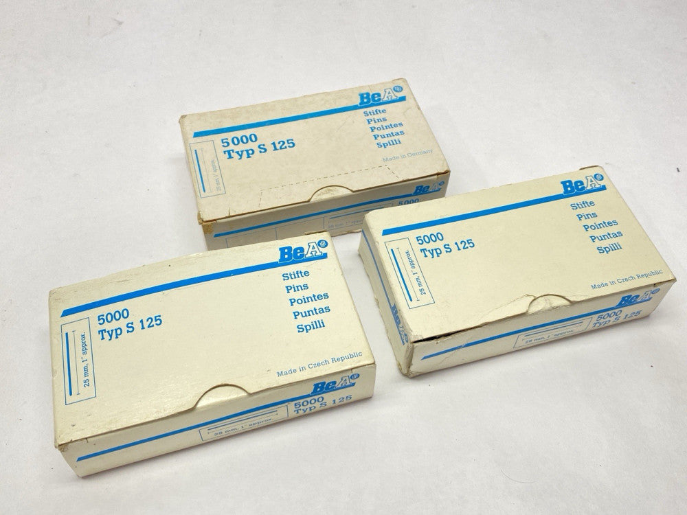 BeA 5000 Type S 125 Pins LOT OF 3 BOXES