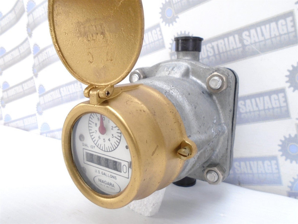HERSEY - NIAGARA - 1/2" FUEL OIL METER - Gallons NIAGARA Dial 107 - (NEW in BOX)